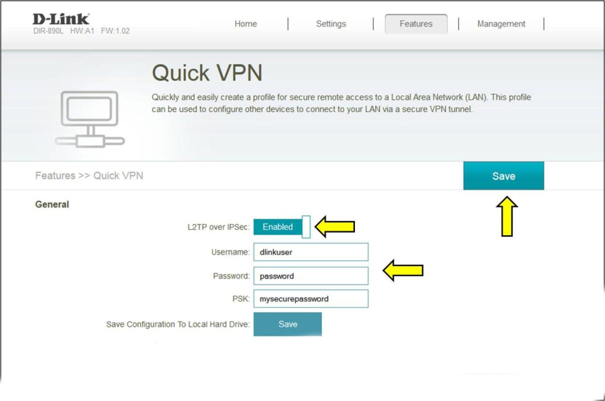 تنظیم vpn در مودم