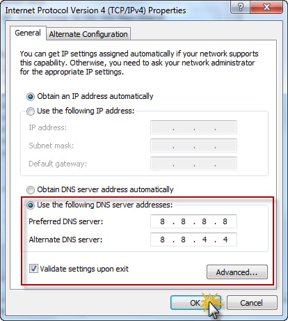 تغییر DNS