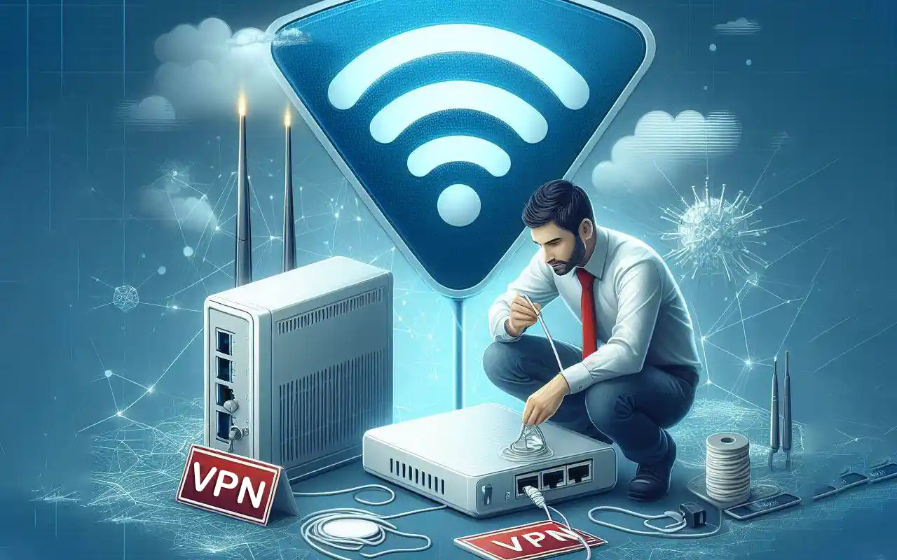 تنظیم vpn در مودم